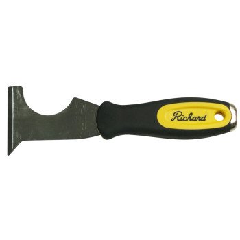 Hyde RUB-119 Combination Tool, 2-3/8 in W Blade, HCS Blade, Rubber Handle, Ergonomic Handle