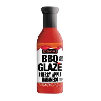 Kosmos Q BBQ GLAZE KOS-CAH-BBQ-GLAZE-15X1 BBQ Sauce, Cherry Apple Habanero, 16 oz Bottle