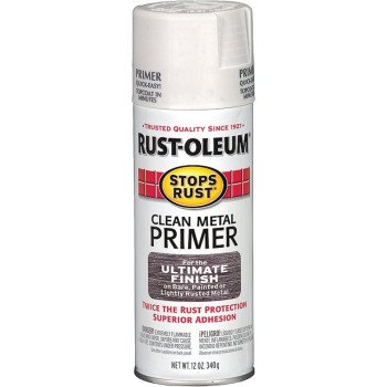 Rust-Oleum 7780830 Primer, White, Flat/Matte, 12 oz