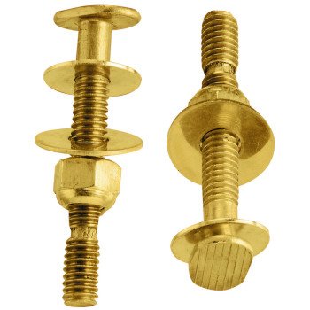 Plumb Pak PP830-56 Bolt Set, Snap-Off, Brass