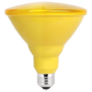 Feit Electric PAR38/Y/10KLED/BX LED Bulb, PAR38 Bulb, 6.5 W, Yellow Bulb, LED Bulb