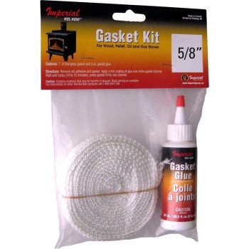 Imperial KK0142 Gasket Tape Kit, 7 ft L, 5/8 in W, Fiberglass