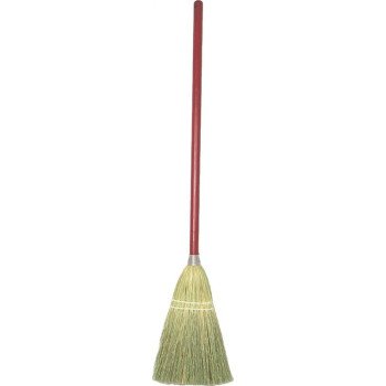 Birdwell 9301-12 Toy Broom, Corn/Sotol Fiber Bristle, Wood