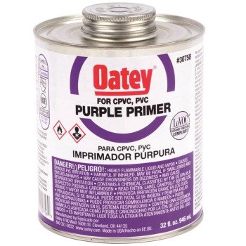 Oatey 30758 Primer, Liquid, Purple, 32 oz