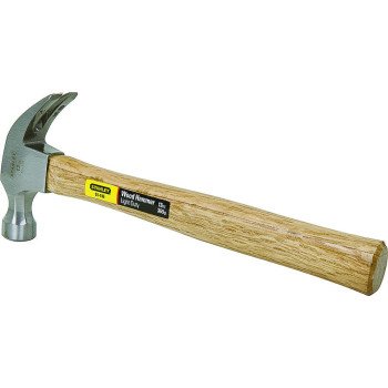 STANLEY 51-106 Nailing Hammer, 13 oz Head, Curved Claw, HCS Head, 13-1/4 in OAL