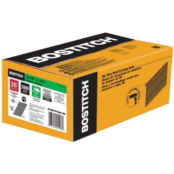 Bostitch S12D131GAL-FH Framing Nail, 3-1/4 in L, Steel, Hot-Dipped Galvanized, Full Round Head, Smooth Shank