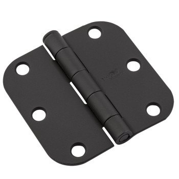 National Hardware 512 Series N830-427 Door Butt Hinge, 3 in H Frame Leaf, 0.08 ga Thick Frame Leaf, Steel, Removable Pin, 1/BAG