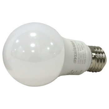 Sylvania 74081 LED Bulb, General Purpose, A19 Lamp, 40 W Equivalent, E26 Lamp Base, Frosted, Bright White Light