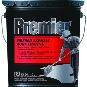 Henry PR200070 Roof Coating, Black, 18 L Pail, Liquid