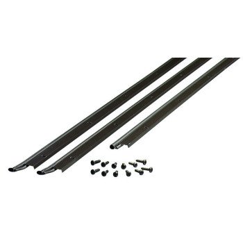 M-D 01156 Jamb Weatherstrip Kit, 7/8 in W, 3/16 in Thick, 84 in L, Aluminum/Vinyl