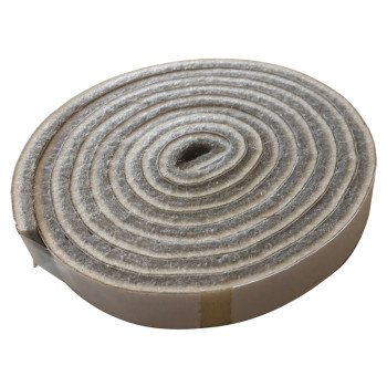 Shepherd Hardware 6710 Commercial Strip, Felt, Beige, 58 in L, 1/2 in W, Roll