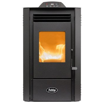 US STOVE AP5613 Pellet Stove, 1300 sq-ft Heating, Black