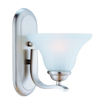 Boston Harbor 1571-1W-3L Single Light Vanity Fixture, 120 V, 60 W, A19 or CFL Lamp, Steel Fixture