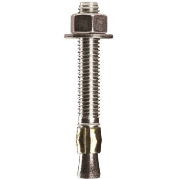 COBRA ANCHORS 504G Wedge Anchor, 1/2 in Dia, 7 in L, Steel, Plated