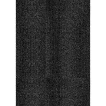 Multy Home MT1000124 Rug, 50 ft L, 26 in W, Runner, Concord Pattern, Polypropylene Rug, Charcoal