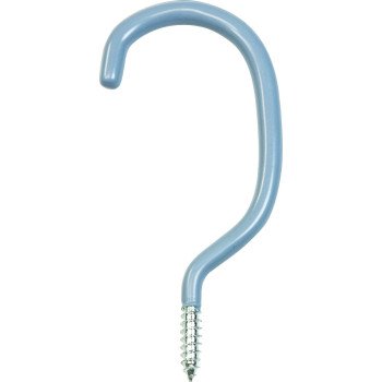 Crawford SS18-25 Screw-In Bicycle Hook, 6-3/16 in L, Steel, Zinc