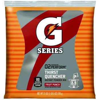 Gatorade 33691 Thirst Quencher Instant Powder Sports Drink Mix, Powder, Fruit Punch Flavor, 21 oz Pack