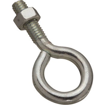 National Hardware N221-150 Eye Bolt, 5/16-18 Thread, 1 in L Thread, 3/4 in ID Dia Eye, 1.22 in L Shank, Steel, Zinc