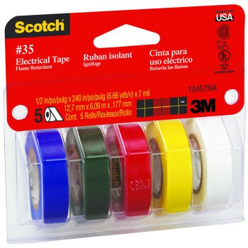 Scotch 10457 Electrical Tape Kit, PVC Backing