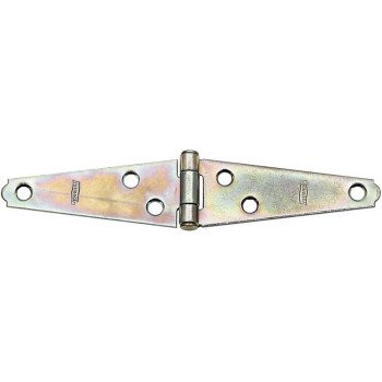 National Hardware N127-431 Strap Hinge, 1-3/16 in W Frame Leaf, 0.056 in Thick Leaf, Steel, Zinc, 18 lb