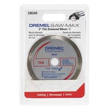 DREMEL SM540 Circular Saw Blade, 3 in Dia, Diamond Cutting Edge, 3/8 in Arbor