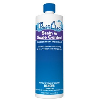 PacifiClear F065001012PC Stain and Scale Control Chemical, 1 qt