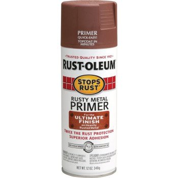 Rust-Oleum 7769830 Primer, Rusty Metal, Flat/Matte, 12 oz