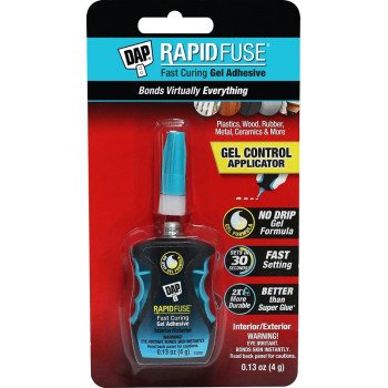 DAP RapidFuse 7079800179 Fast Curing Gel with Gel Control Applicator, Clear, 0.13 oz