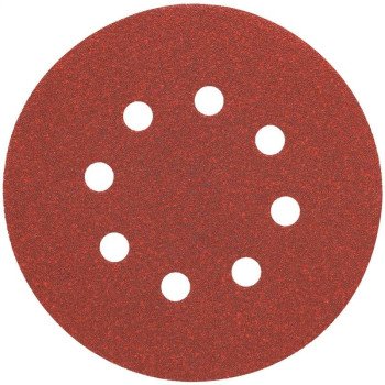 DEWALT DW4309 Sanding Disc, 5 in Dia, Coated, 80 Grit, Medium, Aluminum Oxide Abrasive, Paper Backing, 8-Hole