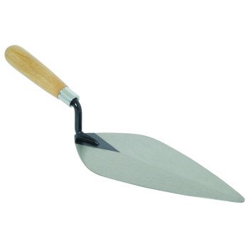 Marshalltown 926-3 Brick Trowel, 10 in L Blade, 4-3/4 in W Blade, Steel Blade, Hardwood Handle