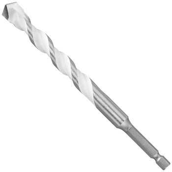 Bosch MP16 Jobber Drill Bit, 1/2 in Dia, 6 in OAL, Twist Flute, 1/4 in Dia Shank, Hex Shank