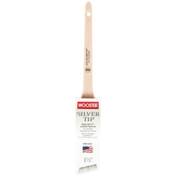 Wooster 5224-1-1/2 Paint Brush, 1-1/2 in W, 2-3/16 in L Bristle, Polyester Bristle, Sash Handle