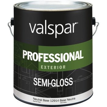 Valspar 12900 Professional Latex Paint, 1 gal, 400 sq-ft/gal, Neutral Base