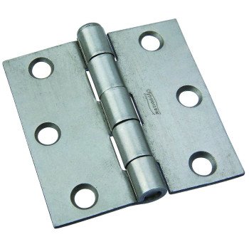 National Hardware N139-733 Broad Hinge, 2-1/2 in W Frame Leaf, 0.077 in Thick Frame Leaf, Steel, Steel, 43 lb