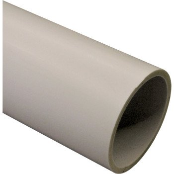 Charlotte Pipe PVC 04300 0800 Pipe, 3 in, 20 ft L, SCH 40 Schedule, PVC, White