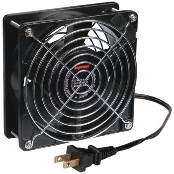 Imperial KK0151 Circulating Fan, 110 V, 3000 rpm Speed, Black