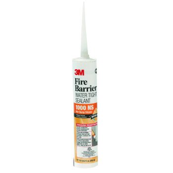 3M 1000 NS Fire Barrier Sealant, Light Gray, 10.1 oz Cartridge