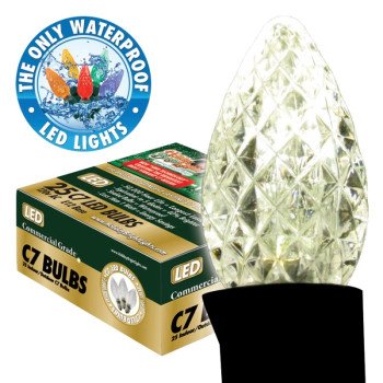 BULB SMD C7 LED PURE WHT BX25 