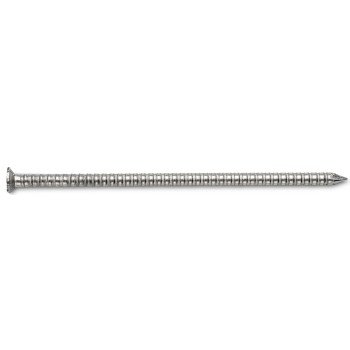 ProFIT 0241155S Siding Nail, 8D, 2-1/2 in L, 316 Stainless Steel, Checkered Brad Head, Ring Shank, 5 lb