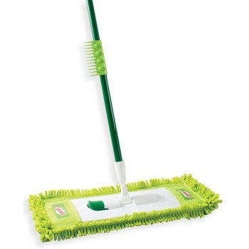 Libman 195 Deck Mop, 18-3/4 in W Head, Microfiber Head, Polypropylene Handle, 58-1/4 in L, Green