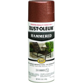 Rust-Oleum 210849 Hammered Spray Paint, Hammered, Copper, 12 oz, Can