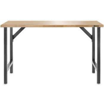 Gladiator GAWB66HWGG Wide Hardwood Modular Workbench, 66-1/2 in OAW, 38-3/4 in OAH, 20 in OAD, 1500 lb, Hammered Granite