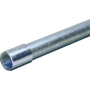 Allied Tube & Conduit 103085 Conduit, 1-1/4 in, 10 ft L, Steel, Galvanized