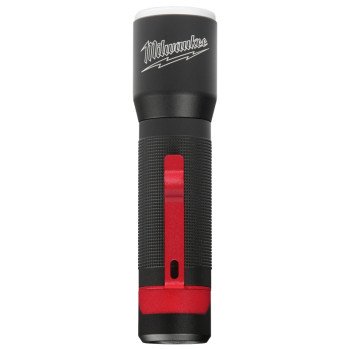 Milwaukee TRUEVIEW Series 2107 Focusing Flashlight, AAA Battery, LED Lamp, 325 Lumens Lumens, Flood, Spot Beam, Black