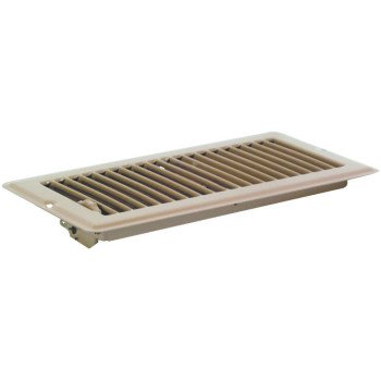 US Hardware V-103B Floor Register, 11/16 in L, Steel, Brown