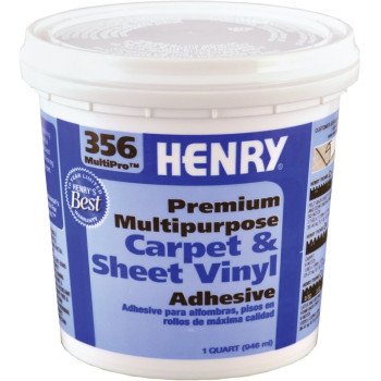 Henry 356C MultiPro 356-030 Carpet and Sheet Adhesive, Pale Yellow, 1 qt Pail