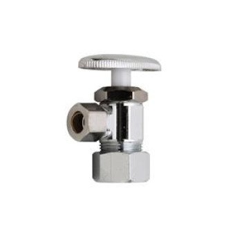 Moen M-Line Series M4600BL Angled Shut-Off Valve, 3/8 x 5/8 in Connection, Compression, Brass Body