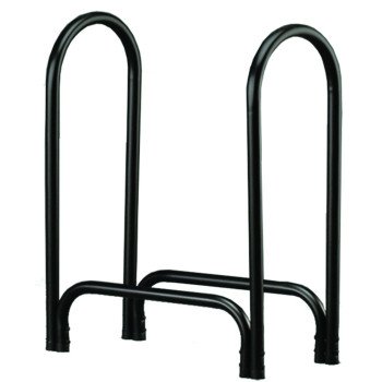 Shelter SLRS Small Log Rack, 12 in W, 28 in D, 33 in H, Steel Base, Powder-Coated, Black