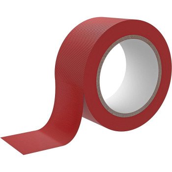 Roberts 50-040 Underlayment Seam Tape, 1-7/8 in W, 100 ft L, 0.005 in Thick, PVC Backing, Red