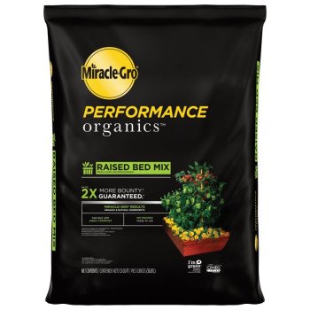 Miracle-Gro Performance Organics 43959430 Raised Bed Mix Bag, 1.3 cu-ft Coverage Area Bag